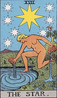 The Star card from the Rider Waite Smith tarot deck